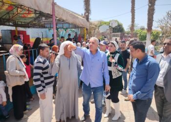 رئيس الخدمات البيطرية يتفقد حديقة الحيوان ببني سويف