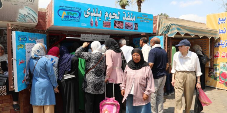 إقبال كبير على منافذ وزارة الزراعة لشراء لحوم عيد الأضحى 1 إقبال كبير على منافذ وزارة الزراعة لشراء لحوم عيد الأضحى