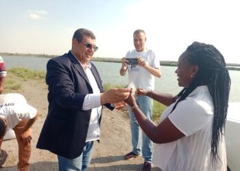 وفد مفوضية الاتحاد الأفريقي للثروة الحيوانية بكينيا يزور المركزي لبحوث الثروة السمكية لبحث سبل التعاون