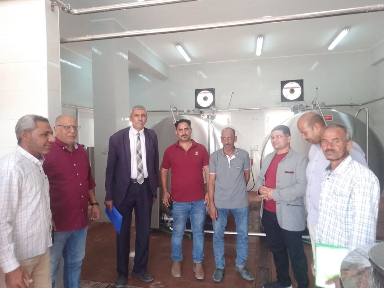 مركز تجميع الألبان بقرية بني إبراهيم